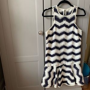 Milly Jillian Chevron Tuckernuck Dress 4